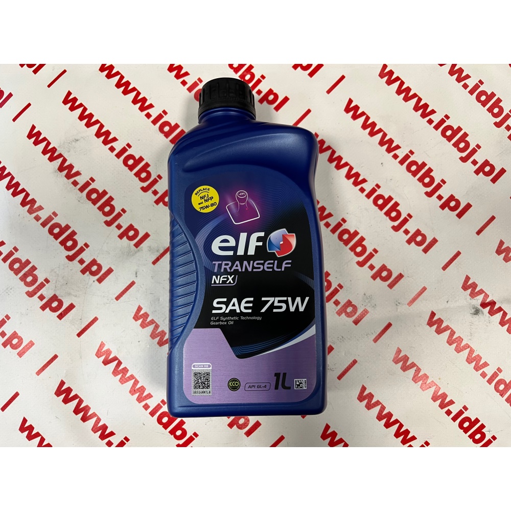 Fotografia produktu ELF ELF75WNFX1L OLEJ PRZEKŁADNIOWY  SAE 75W80 ELF TRANSELF NFX Normy, specyfikacje: API: GL-5/GL-4 SAE: 75W-80 Spełnia wymagania MAN:341 Type Z4 MAN: 341 Type E3 ZF TE-ML 02L/16K DAF; Iveco; Renault; Volvo Mercedes Benz 235.8