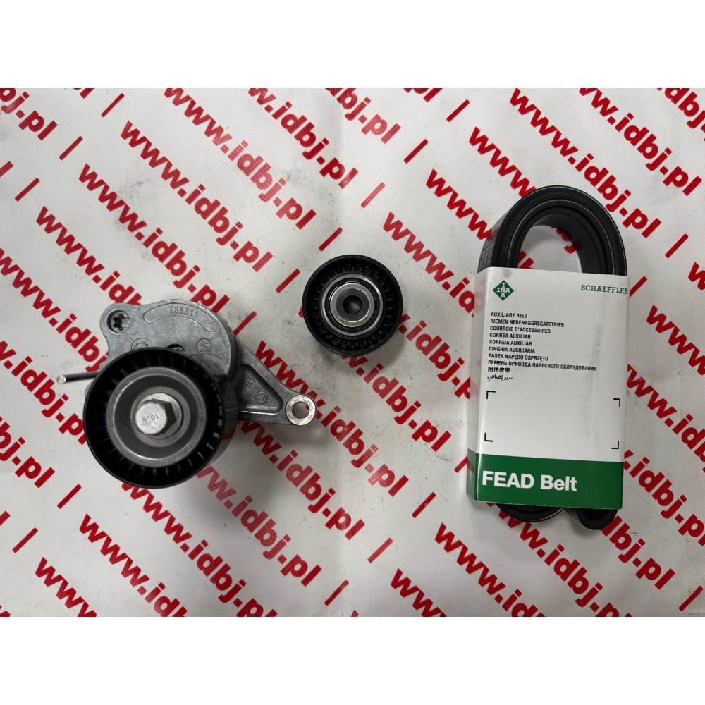 Fotografia produktu INA INA529035410 ZESTAW PASKA OSPRZĘTU RENAULT MASTER 2.3 DCI 10-, OPEL MOVANO 2.3 RWD 7PK1753 NISSAN NV-400, napinacz paska mico-v, rolka prowadząca, pasek wielorowkowy 7pk1753, BELT KIT RENAULT MASTER 2.3 DCI 10-, OPEL MOVANO 2.3 CDTI, RWD