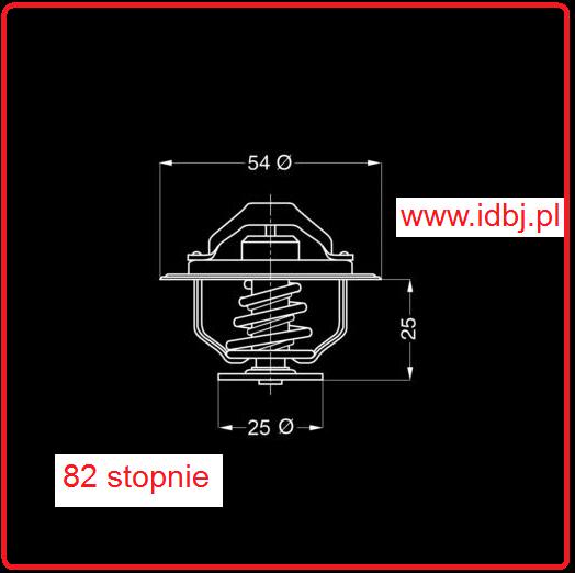 Fotografia produktu WAHLER W4174.82D TERMOSTAT FIAT DUCATO, IVECO  2.5 D , TD, 2.8 D, TD, JTD, BOXER, JUMPER 2.8 HDI 82 STOPNIE , MOVANO 2.5D, 2.8DTI, MASTER 2.5D