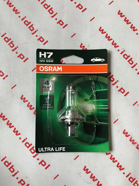 Fotografia produktu OSRAM OSR64210ULT-01B ŻARÓWKA H7 12V 55W OSRAM ULTRA LIFE EXTRA LIFE TIME