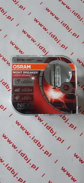 Fotografia produktu OSRAM OSR66140XNL-HCB ŻARÓWKA, PALNIK, XENON, D1S OSRAM NIGHT BREAKER ZESTAW 2 SZTUK Barwa biała zimna