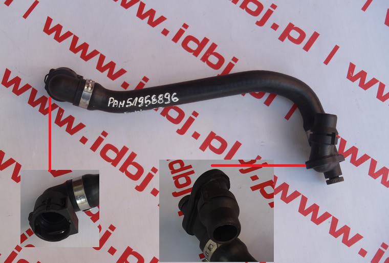 Fotografia produktu PAMMELSON PAM51958896 PRZEWÓD WODNY FIAT DOBLO 2009- 1.6 JTD, 2.0 JTD - POWROTNY NAGRZEWNICY PRZEWÓD POWROTNY NAGRZEWNICY Z SZYBKOZŁĄCZKĄ, DOBLO PO 2009 ROKU Z SILNIKAMI 1.6 JTD I 2.0 JTD, MTJ