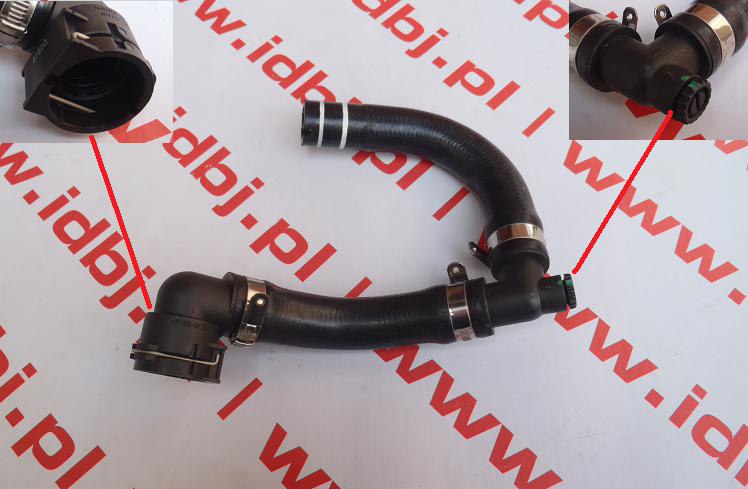 Fotografia produktu PAMMELSON PAM51810859 PRZEWÓD WODNY FIAT DOBLO 2009- 1.3 JTD, MTJ EURO 5 - POWROTNY NAGRZEWNICY PRZEWÓD POWROTNY NAGRZEWNICY Z SZYBKOZŁĄCZKĄ, DOBLO PO 2009 ROKU Z SILNIKAMI 1.3 JTD, MTJ