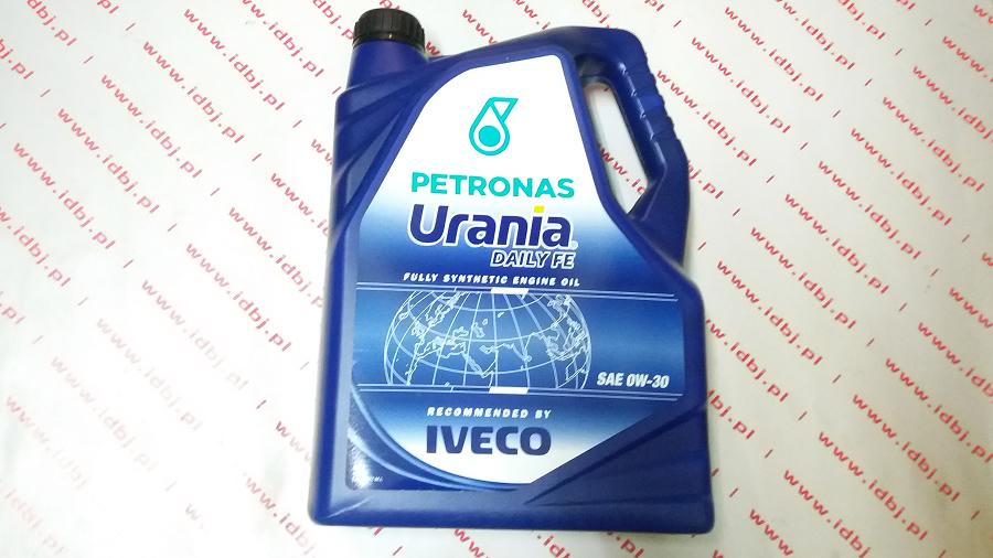 Fotografia produktu PETRONAS OLUR0022 OLEJ SILNIKOWY URANIA DAILY 0W30 5 LITR EURO 6 Syntetyczny olej silnikowy dedykowany dla grupy Psa Citroen, Peugeot z silnikami HDI.