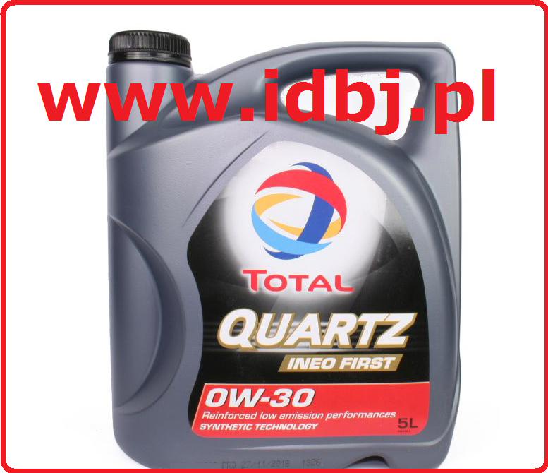 Fotografia produktu TOTAL TOTALINEO0W305L OLEJ SILNIKOWY TOTAL QUARTZ INEO FIRST 0W30 5 LITRÓW AD-BLUE EURO 6 Syntetyczny olej silnikowy dedykowany dla grupy Psa Citroen, Peugeot z silnikami HDI.